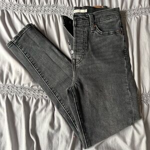 Levi's Gray Straight Leg Jeans Classic Style